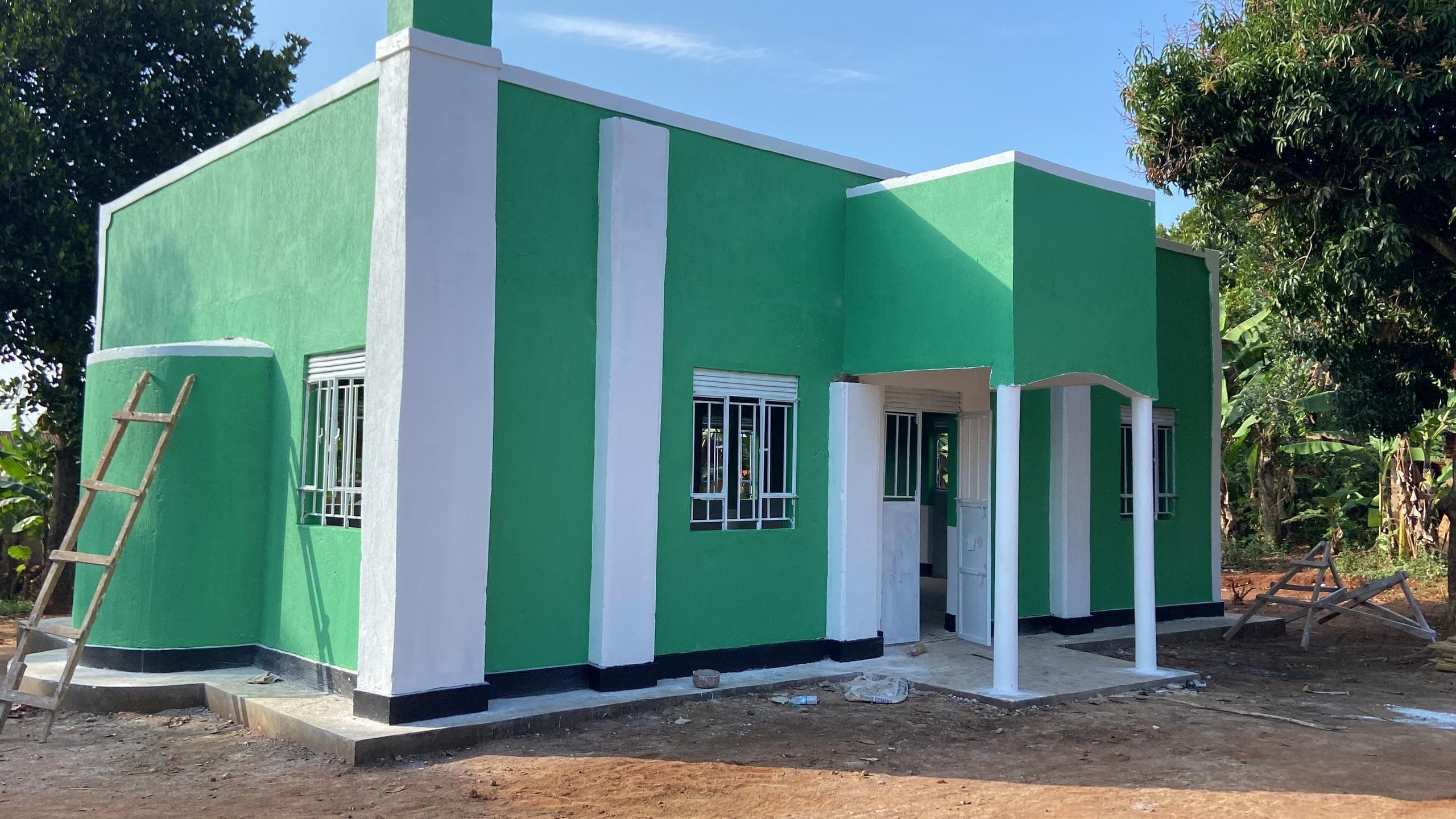 A community gathering at a Musana-supported masjid in Eastern Uganda